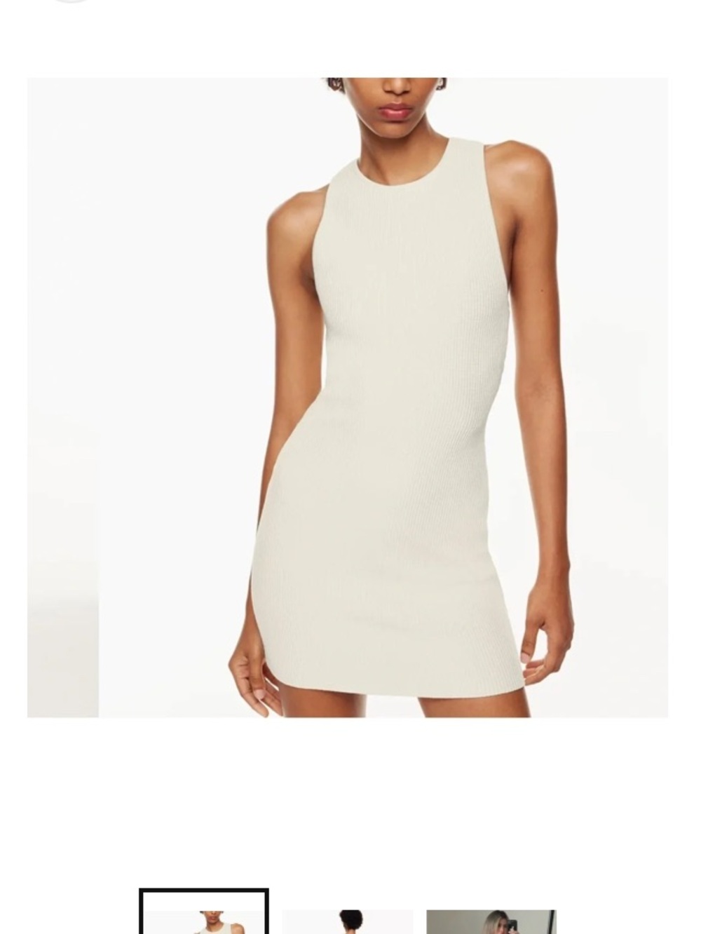 Aritzia Babaton Sculpt Knit Racerback Mini Dress S